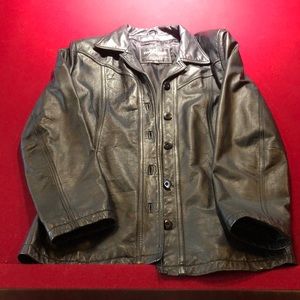 Black leather jacket